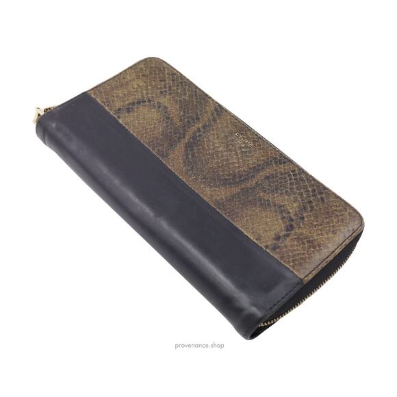 🔴 Celine Multifunction Zip Wallet - Black/Python - Picture 4 of 8
